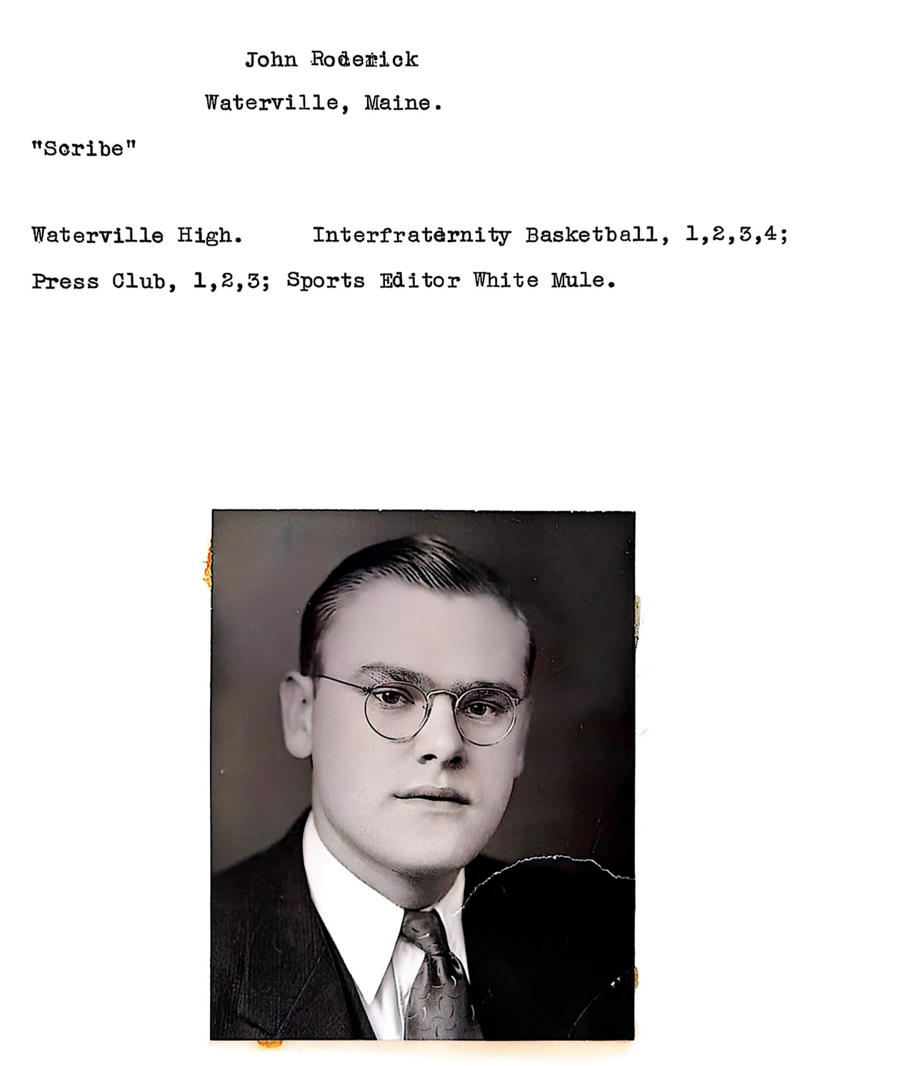 John Roderick ‘1936
